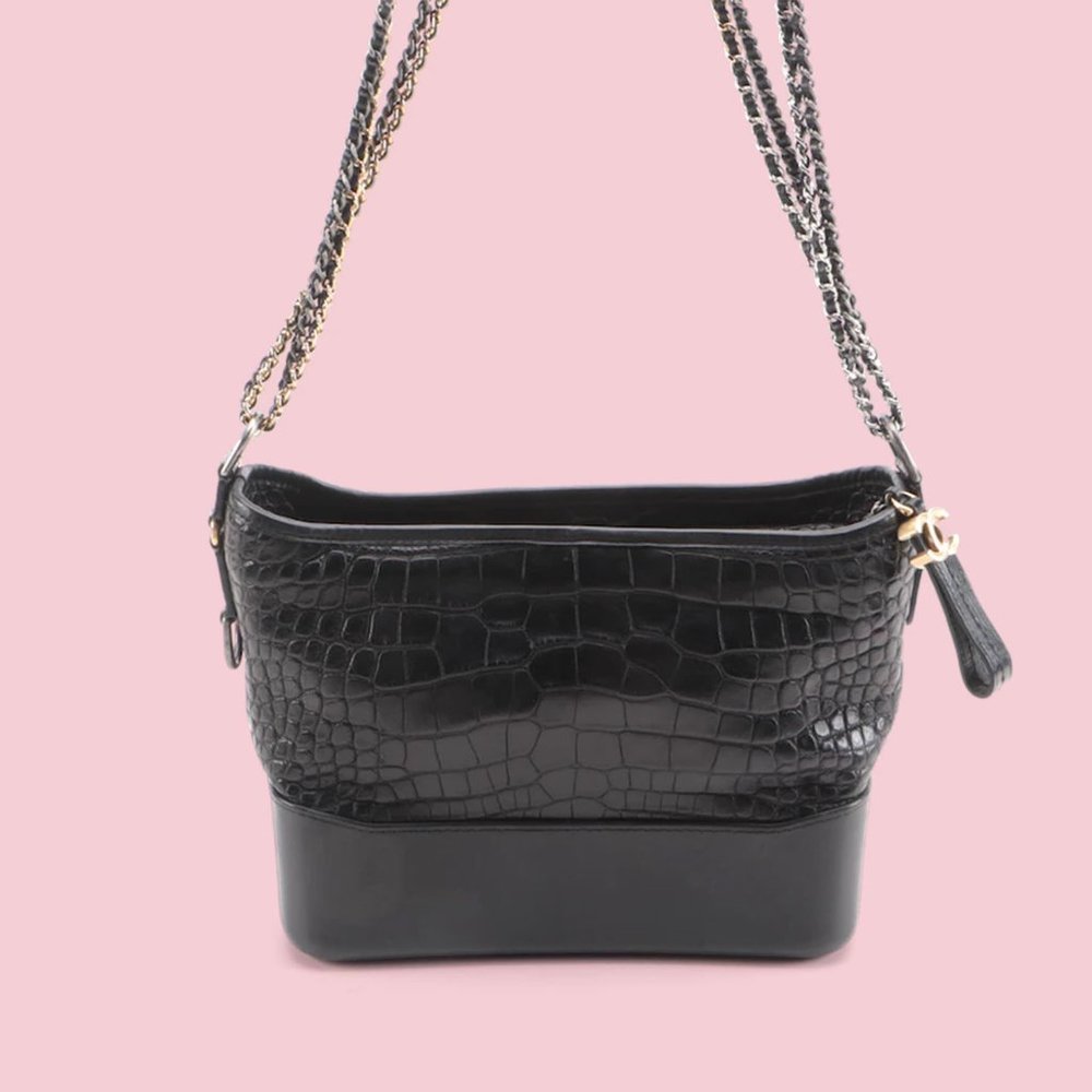 Chanel Alligator Medium Gabrielle Hobo Bag